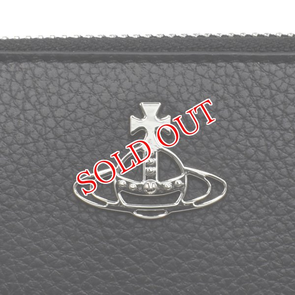 画像5: Vivienne Westwood ヴィヴィアン ウエストウッド 51050022-L001J-N401 長財布 GRAIN LEATHER ZIP ROUND WALLET レディース (5)
