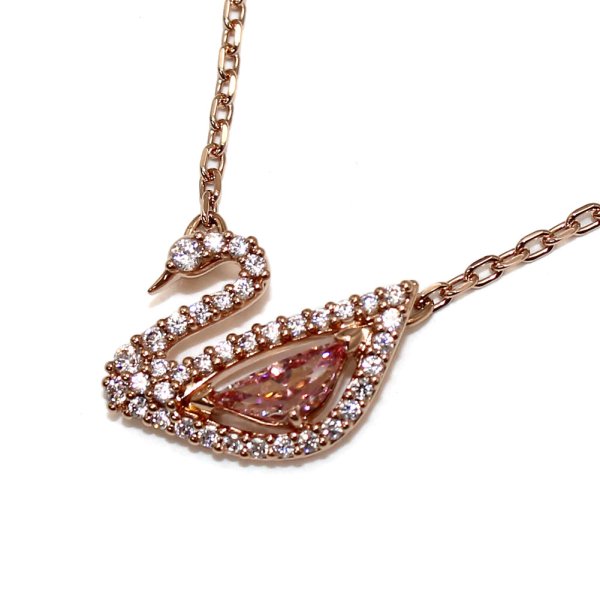 画像1: SWAROVSKI スワロフスキー 5469989 Swan ネックレス アクセサリー レディース (1)