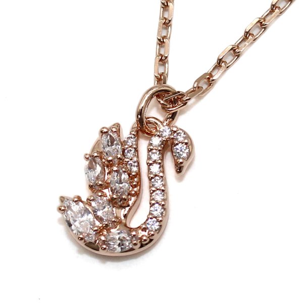 画像1: SWAROVSKI スワロフスキー 5738203 Swan ネックレス アクセサリー レディース (1)
