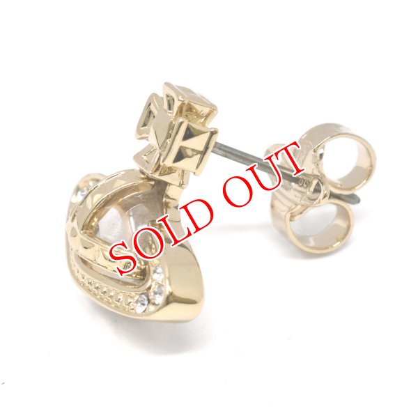 画像2: Vivienne Westwood ヴィヴィアン ウエストウッド  62010131-R108-CN PINA BAS RELIEF EARRINGS ピアス レディース (2)