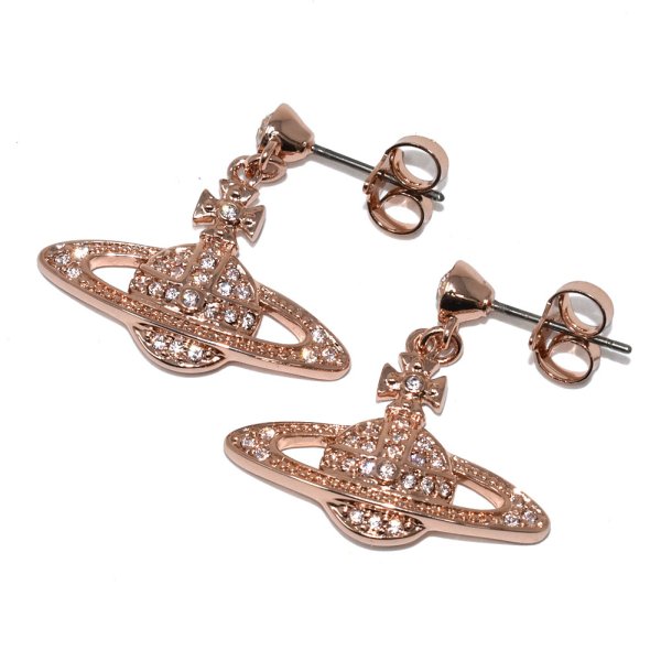 画像1: Vivienne Westwood ヴィヴィアン ウエストウッド 62020025-02G120 MINI BAS RELIEF DROP EARRINGS ピアス レディース (1)