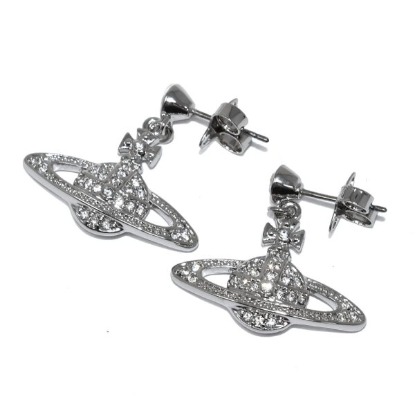 画像1: Vivienne Westwood ヴィヴィアン ウエストウッド 62020025-02P116 MINI BAS RELIEF DROP EARRINGS ピアス レディース (1)