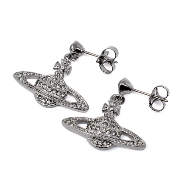 画像1: Vivienne Westwood ヴィヴィアン ウエストウッド 62020025-02S108 MINI BAS RELIEF DROP EARRINGS ピアス レディース (1)