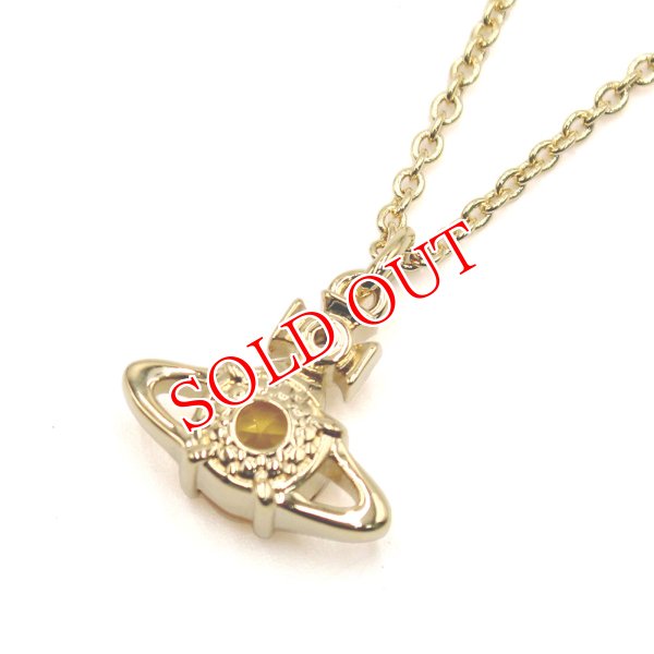 画像2: Vivienne Westwood ヴィヴィアン ウエストウッド 63020095-02R700 REINA PENDANT GOLD/LIGHT ネックレス レディース (2)