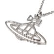 画像2: Vivienne Westwood ヴィヴィアン ウエストウッド 63020259-02W003 THIN LINES FLAT ORB PENDANT ネックレス ネック レディース (2)