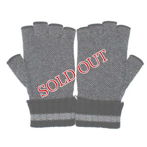 画像2: GUCCI グッチ 726586-4GABX-1360 カシミア フィンガーレスグローブ 手袋 メンズ レディース ユニセックス #M (2)