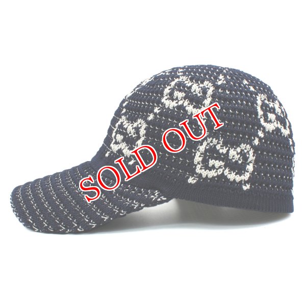 画像2: GUCCI グッチ 747331-4HAY7-4000 キャップ ベースボールキャップ モノグラム 帽子 メンズ レディース ユニセックス  #L (2)