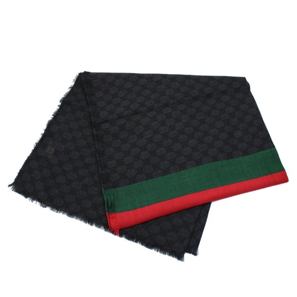 画像2: GUCCI グッチ 760713 4GAHC 1000 GG スカーフ メンズ レディース (2)