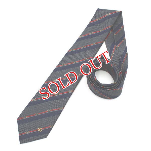 画像6: GUCCI グッチ 765041-4EABA-1474 ネクタイ TIE ホースビット シルクジャカード メンズ (6)