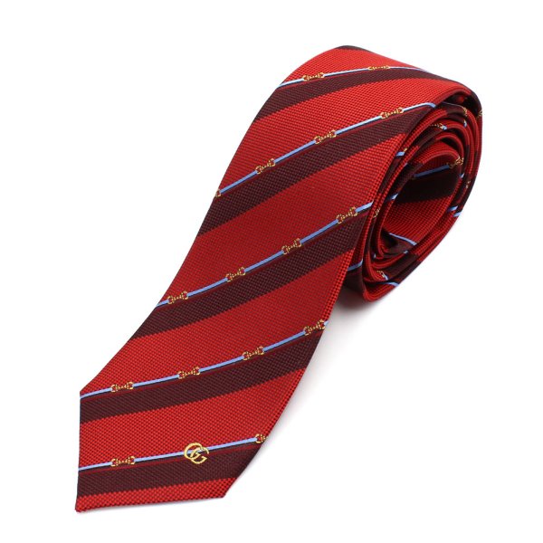 画像1: GUCCI グッチ 765041-4EABA-6469 ネクタイ TIE ホースビット シルクジャカード メンズ (1)