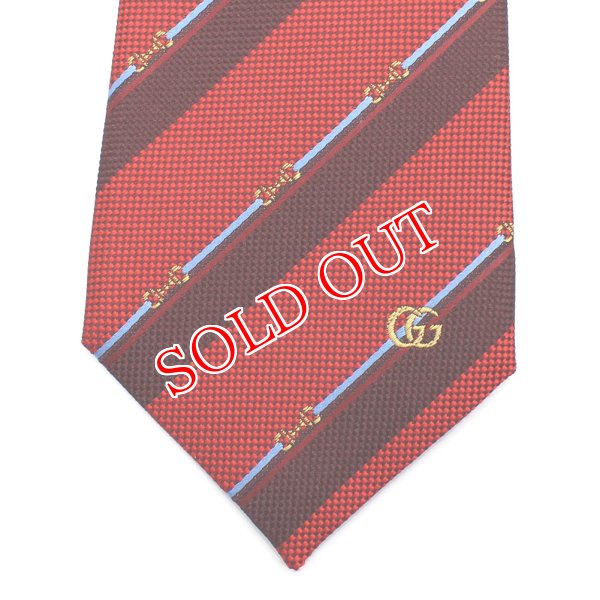 画像2: GUCCI グッチ 765041-4EABA-6469 ネクタイ TIE ホースビット シルクジャカード メンズ (2)