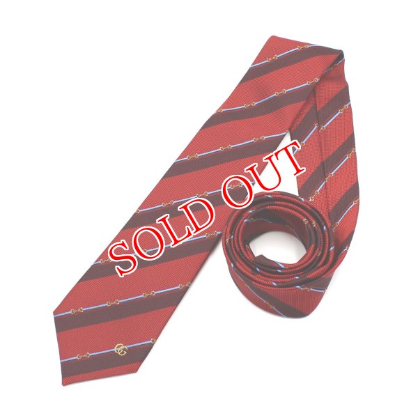 画像6: GUCCI グッチ 765041-4EABA-6469 ネクタイ TIE ホースビット シルクジャカード メンズ (6)