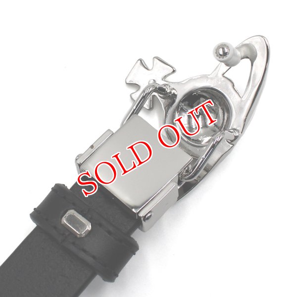 画像3: VIVIENNE WESTWOOD ヴィヴィアンウエストウッド 8201006HU-L0022-N401 BELTS SMALL LINE ORB BUCKLE ベルト メンズ (3)