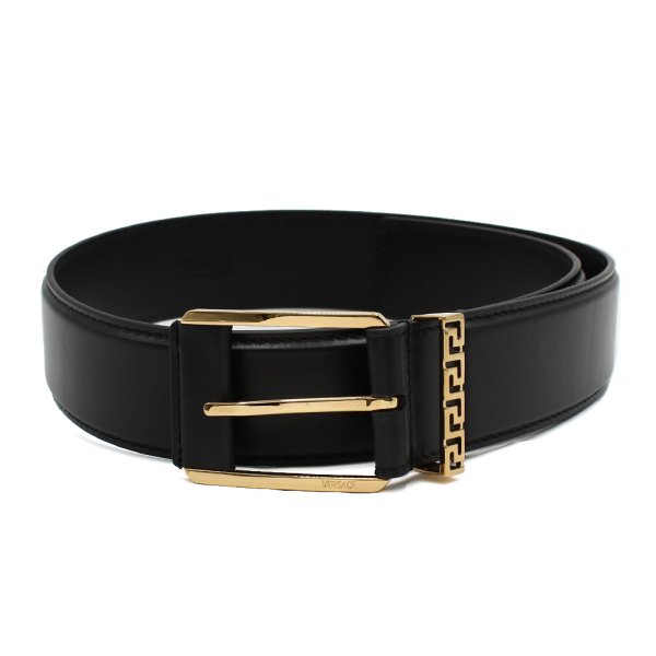 画像1: VERSACE ヴェルサーチ DCU8241-DVTP1-1B00V ベルト BELT グレカ アクセント メンズ レディース ユニセックス #85 (1)