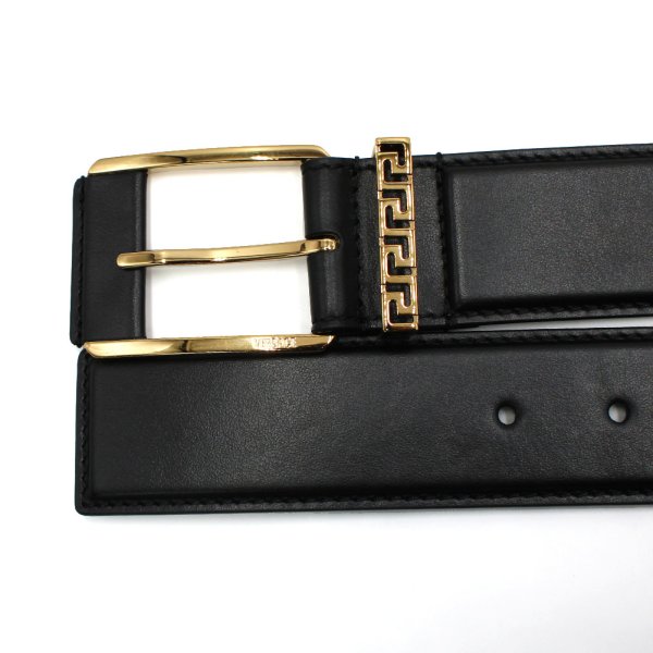 画像2: VERSACE ヴェルサーチ DCU8241-DVTP1-1B00V ベルト BELT グレカ アクセント メンズ レディース ユニセックス #95 (2)