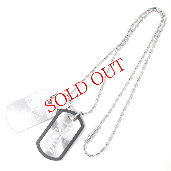 画像3: DIESEL ディーゼル DX0011040 ネックレス ドッグタグ ペンダント プレート メンズ レディース (3)