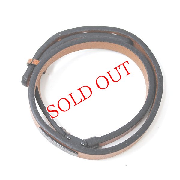 画像2: DIESEL ディーゼル DX0984040 ブレスレット レザー 2重巻き メンズ レディース (2)