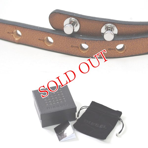 画像4: DIESEL ディーゼル DX0984040 ブレスレット レザー 2重巻き メンズ レディース (4)
