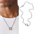 画像3: DIESEL ディーゼル DX1233040 ダブルリング ネックレス (3)