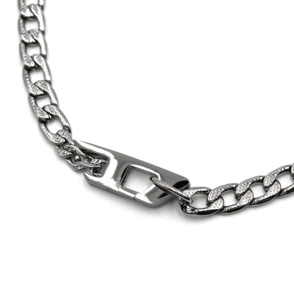 画像1: DIESEL ディーゼル DX1497040 ステンレススチール製チェーンネックレス (1)