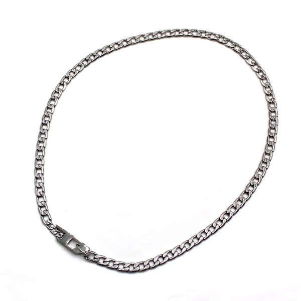 画像2: DIESEL ディーゼル DX1497040 ステンレススチール製チェーンネックレス (2)