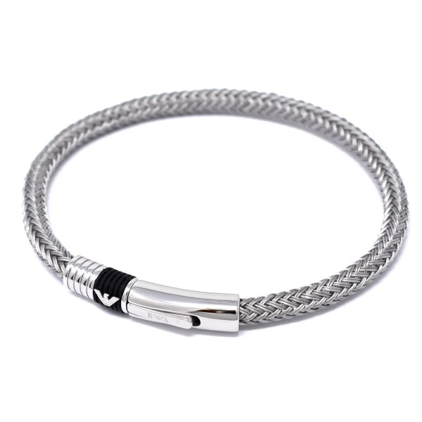 画像1: EMPORIO ARMANI エンポリオアルマーニ EGS1623040 ブレスレット イーグルロゴ メンズ レディース (1)