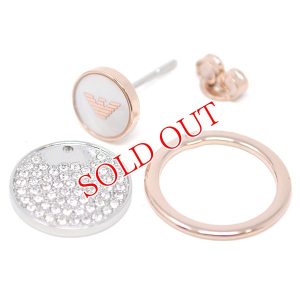 画像4: EMPORIO ARMANI エンポリオアルマーニ EGS2364040 ピアス イーグルマーク ラインストーン レディース (4)