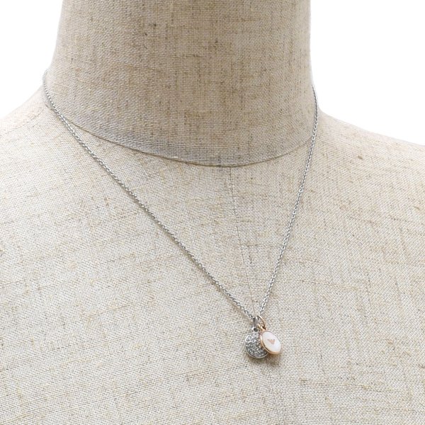 画像3: EMPORIO ARMANI エンポリオアルマーニ EGS2651040 ピアス ネックレス セット イーグルロゴ レディース (3)