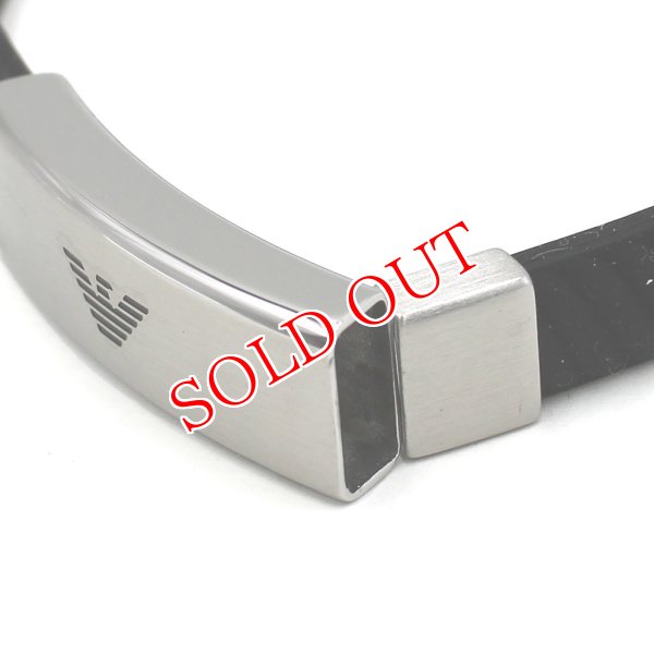 画像5: EMPORIO ARMANI エンポリオアルマーニ EGS2996040 ステンレススチールとシリコン IDブレスレット (5)