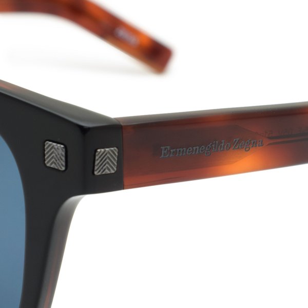 画像4: ZEGNA ゼニア EZ0125-F/S 05V 51 Ermenegildo Zegna エルメネジルド・ゼニア サングラス ノーズパッド UVカット メンズ (4)