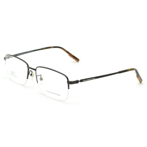 画像1: ZEGNA ゼニア EZ5190-D/V 002 57 Ermenegildo Zegna エルメネジルド・ゼニア メガネ 眼鏡 フレームのみ ノーズパッド メンズ (1)