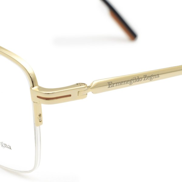 画像4: ZEGNA ゼニア EZ5190-D/V 032 57 Ermenegildo Zegna エルメネジルド・ゼニア メガネ 眼鏡 フレームのみ ノーズパッド メンズ (4)