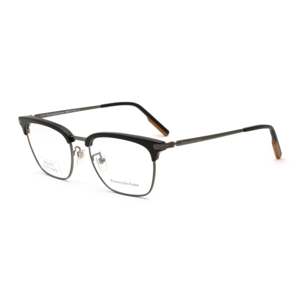 画像1: ZEGNA ゼニア EZ5191-D/V 001 54 Ermenegildo Zegna エルメネジルド・ゼニア メガネ 眼鏡 フレームのみ アジアンフィット メンズ レディース ユニセックス (1)