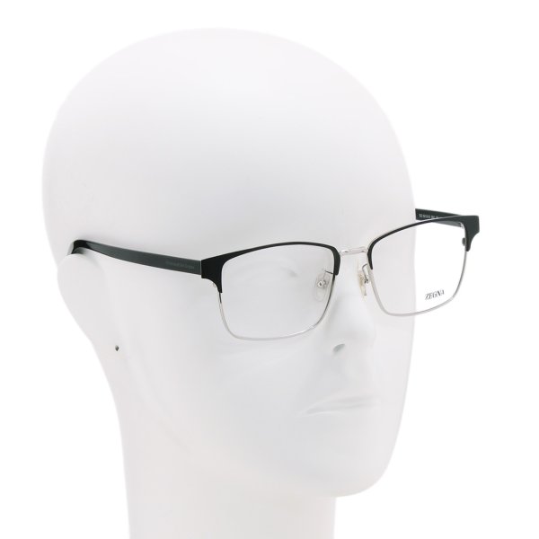 画像6: ZEGNA ゼニア EZ5212-D/V 001 56 Ermenegildo Zegna エルメネジルド・ゼニア メガネ 眼鏡 フレームのみ ノーズパッド メンズ (6)