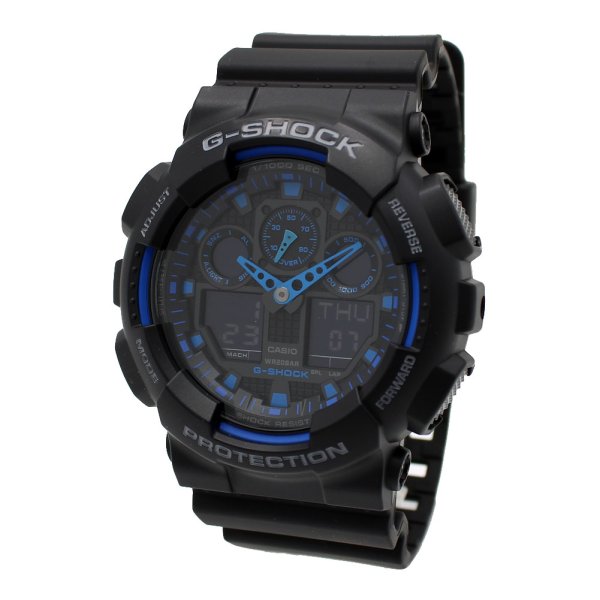 画像1: CASIO カシオ G-SHOCK Gショック GA-100-1A2DR ANALOG-DIGITAL 腕時計 ウォッチ メンズ レディース ユニセックス (1)