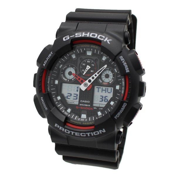 画像1: CASIO カシオ G-SHOCK Gショック GA-100-1A4DR ANALOG-DIGITAL 腕時計 ウォッチ メンズ レディース ユニセックス (1)
