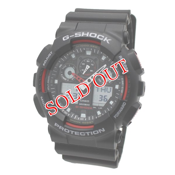 画像1: CASIO カシオ G-SHOCK Gショック GA-100-1A4DR ANALOG-DIGITAL 腕時計 ウォッチ メンズ レディース ユニセックス (1)