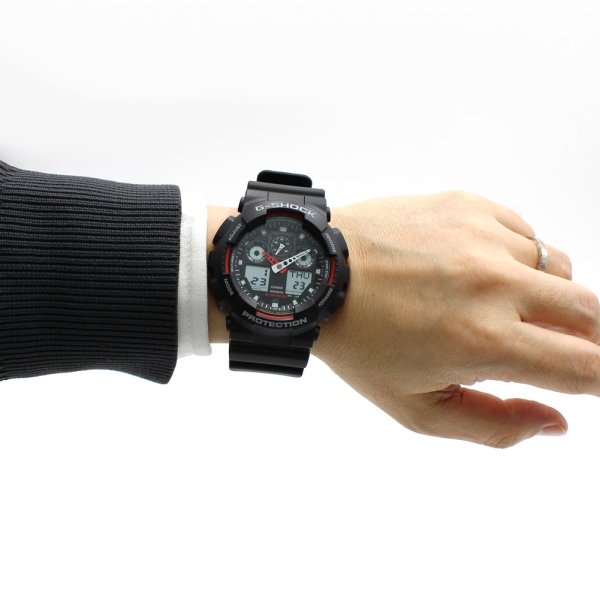 画像6: CASIO カシオ G-SHOCK Gショック GA-100-1A4DR ANALOG-DIGITAL 腕時計 ウォッチ メンズ レディース ユニセックス (6)