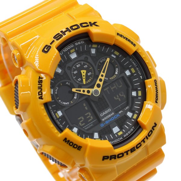 画像2: CASIO カシオ G-SHOCK Gショック GA-100A-9ADR ANALOG-DIGITAL 腕時計 ウォッチ メンズ レディース ユニセックス (2)