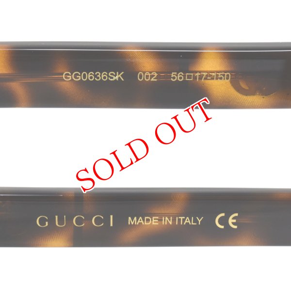 画像4: GUCCI グッチ GG0636SK-002 サングラス アジアンフィット メンズ レディース ユニセックス (4)
