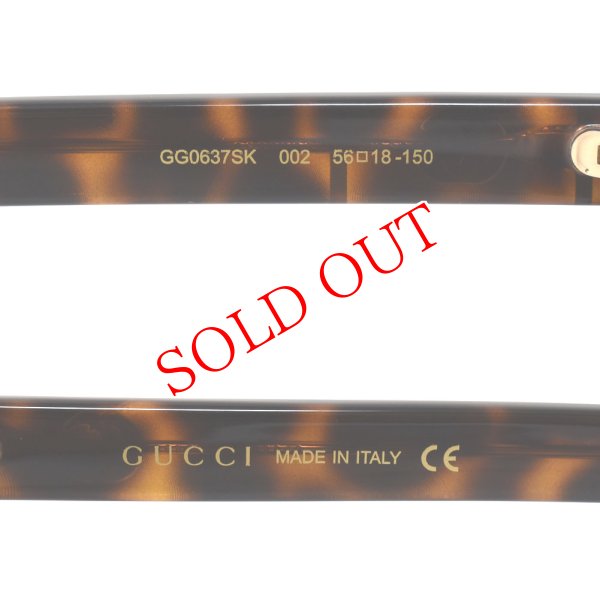 画像4: GUCCI グッチ GG0637SK-002 サングラス アジアンフィット メンズ レディース ユニセックス (4)