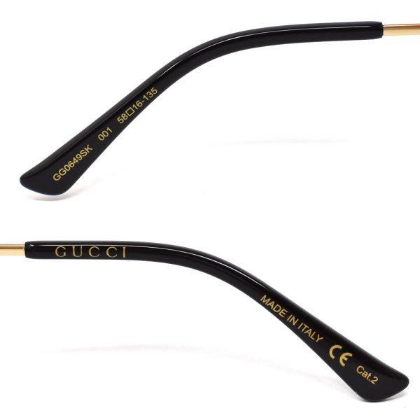 画像4: GUCCI グッチ GG0649SK-001 サングラス アジアンフィット メンズ レディース ユニセックス (4)