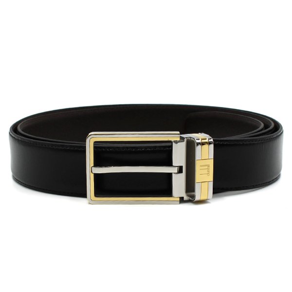 画像1: DUNHILL ダンヒル HPM230A42 ベルト BELT バックル リバーシブル ビジネス カジュアル メンズ (1)
