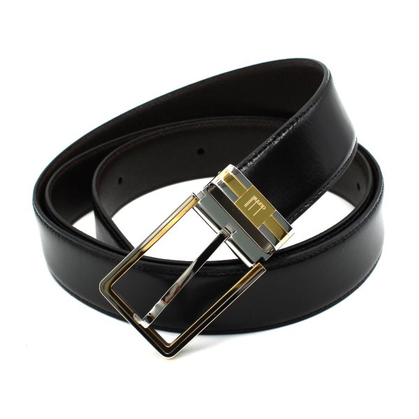 画像5: DUNHILL ダンヒル HPM230A42 ベルト BELT バックル リバーシブル ビジネス カジュアル メンズ (5)