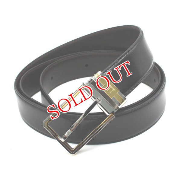 画像5: DUNHILL ダンヒル HPM230A42 ベルト BELT バックル リバーシブル ビジネス カジュアル メンズ (5)