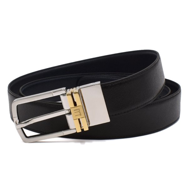 画像1: DUNHILL ダンヒル HPR200A42 ベルト BELT 回転式リバーシブル バックル ビジネス カジュアル メンズ (1)