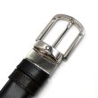 画像3: MONTBLANC モンブラン MB111080 BELT ベルト 回転式バックル リバーシブル ホースシューバックル メンズ (3)