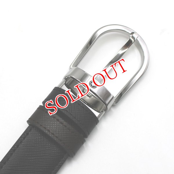 画像3: MONTBLANC モンブラン MB113834 BELT ベルト リバーシブル ホースシューバックル メンズ (3)