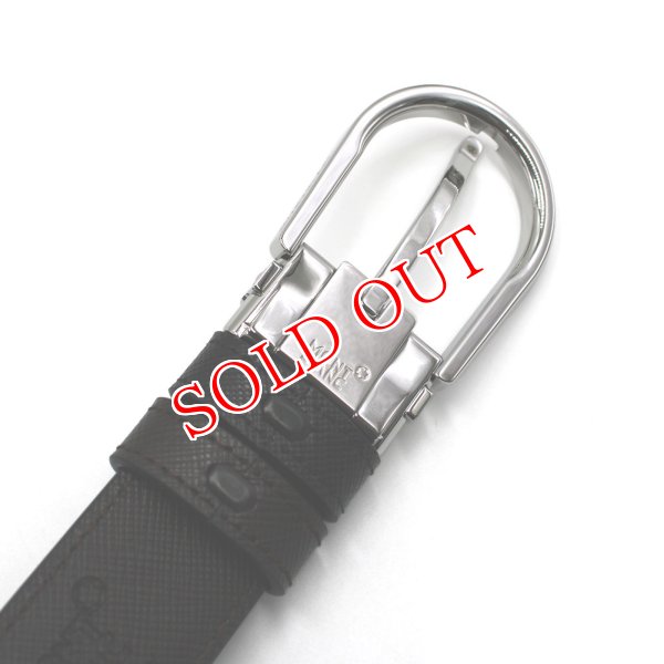 画像4: MONTBLANC モンブラン MB113834 BELT ベルト リバーシブル ホースシューバックル メンズ (4)