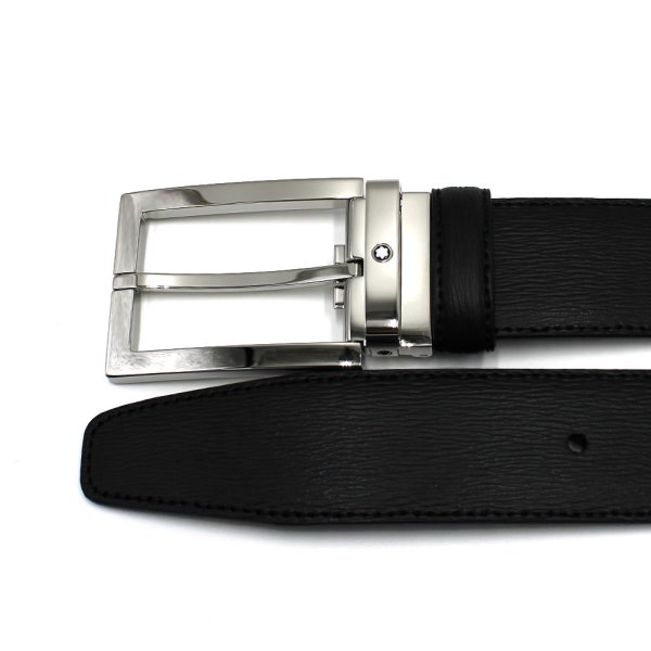 画像2: MONTBLANC モンブラン MB114435 BELT ベルト レクタンギュラー メンズ (2)